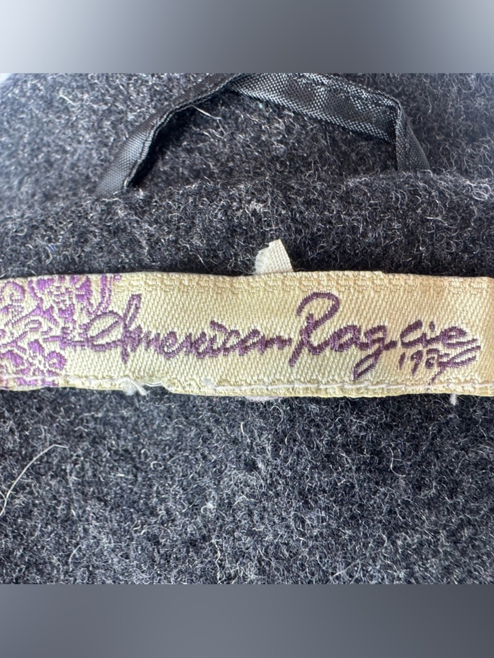 American Rag Women's Charcoal Gray Double-Breasted Pea Coat - Picture 2 of 7